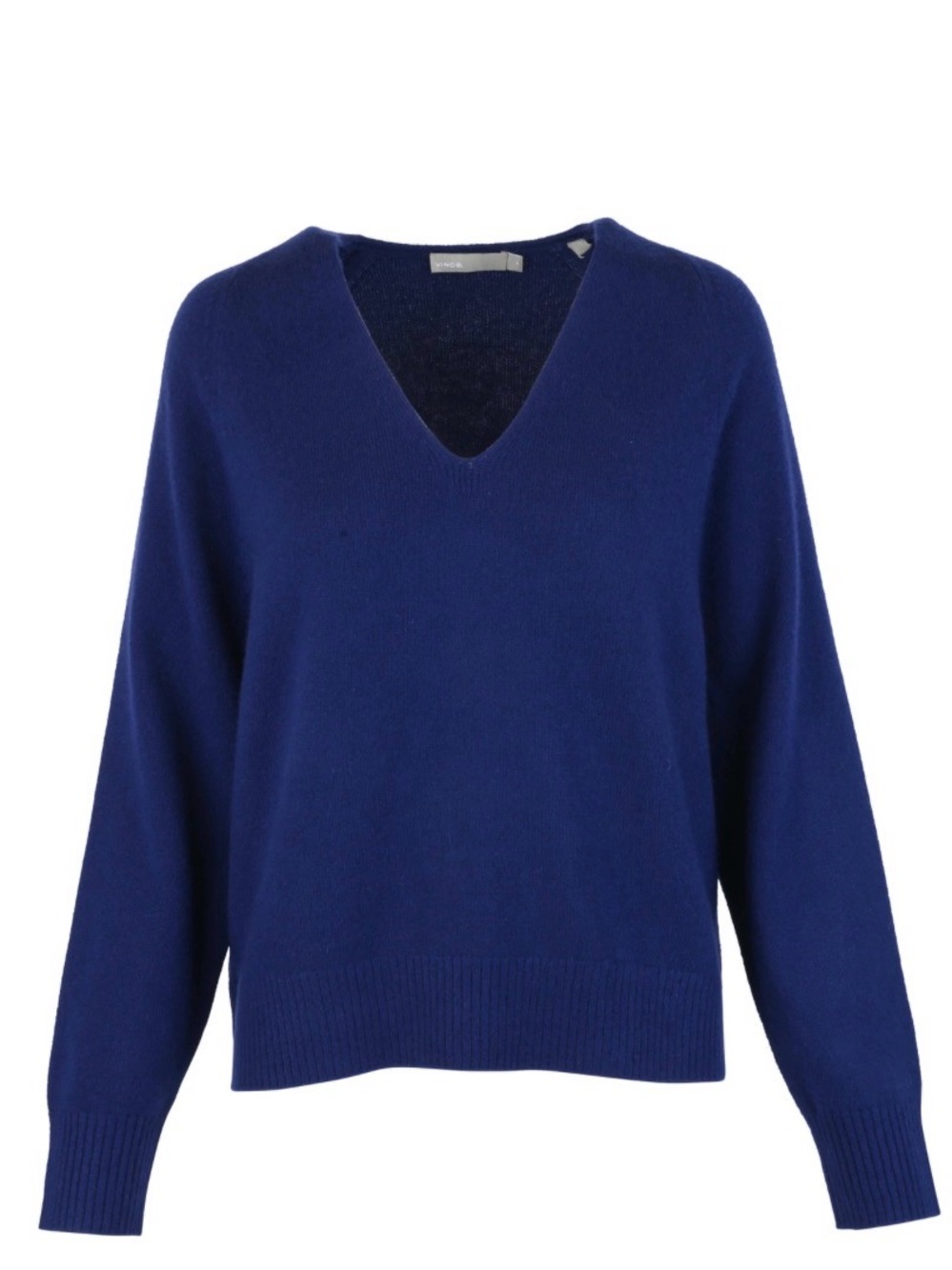 EUC Vince Deep Blue V-Neck Cashmer Sweater